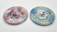 Load image into Gallery viewer, NEW VIRAL RESIN TECHNIQUE Coaster Set in Faux Pearl Fantasy Bubbles