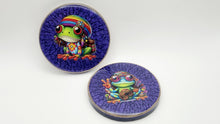 Load image into Gallery viewer, Hippy Frog Crackle Coaster Set