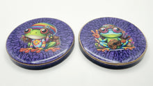 Load image into Gallery viewer, Hippy Frog Crackle Coaster Set