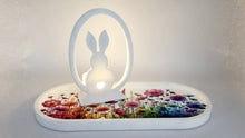 Load image into Gallery viewer, Easter Table Centrepiece Trinket Tray & Bunny Tealight Candle Holder
