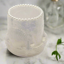 Load image into Gallery viewer, Sand & Seashell Trinket Jar Adorned with Pearls