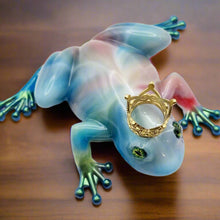 Load image into Gallery viewer, Rainbow Froggimar 'Froggy Friday' Frog Figurines