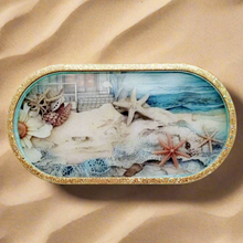 Load image into Gallery viewer, Handcrafted Resin Ocean Themed  Trinket Trays