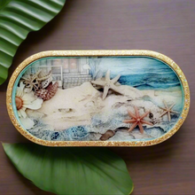 Load image into Gallery viewer, Handcrafted Resin Ocean Themed  Trinket Trays