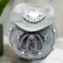 Load image into Gallery viewer, Rhinestone adorned Trinket Jars with Matching Lids Featuring a Large Rhinestone Embellishment