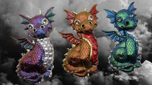 Load image into Gallery viewer, Chameleon Dragons 3 Ways Handcrafted Resin Wall Décor