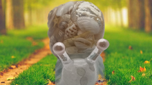 Load image into Gallery viewer, Let's Resin Snail Lamp featuring Moonstone & Crystal Quartz