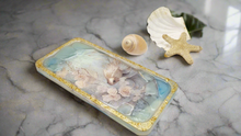 Load image into Gallery viewer, Pastel Goldfish Trinket Tray Featuring Handmade Sea Glass