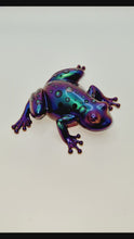 Load and play video in Gallery viewer, Sparkly Resin Glitter Frog Figurines