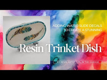 Load and play video in Gallery viewer, Handcrafted Resin Feather Trinket Tray