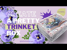 Load and play video in Gallery viewer, Book-shaped Pearl Embellished Trinket Box