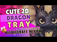 Load and play video in Gallery viewer, 2D Dragon Trinket Tray Featuring Aurora Crystals