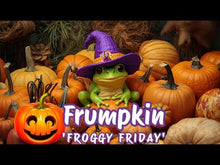 Load and play video in Gallery viewer, FRUMPKIN Resin Pumpkin Frog Figurine