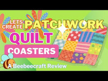 Load and play video in Gallery viewer, Patchwork Quilt Mosaic Resin Coasters