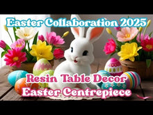 Load and play video in Gallery viewer, Easter Table Centrepiece Trinket Tray & Bunny Tealight Candle Holder