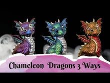 Load and play video in Gallery viewer, Chameleon Dragons 3 Ways Handcrafted Resin Wall Décor