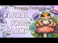 Load and play video in Gallery viewer, Floral Frog Figurine Lamp