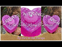 Load and play video in Gallery viewer, Heart Shaped Resin Crystal Cut Trinket Boxes