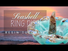 Load and play video in Gallery viewer, Handcrafted Resin Seashell Ring Dishes