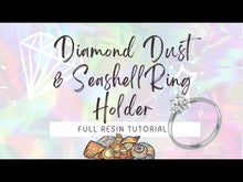 Load and play video in Gallery viewer, Handcrafted Resin Seashell Ring Dishes