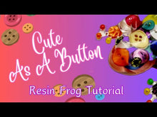 Load and play video in Gallery viewer, Cute As A Button Frog Figurine