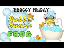 Load and play video in Gallery viewer, Rubber Duckie Frog Figurine