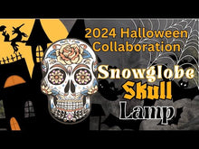 Load and play video in Gallery viewer, Halloween Themed Snowglobe Skull Lamp