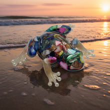 Load image into Gallery viewer, 'FROGALONE' Bright & Colourful Resin Frog Figurine