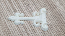 Load image into Gallery viewer, Resin French Inspired Furniture Embellishment On-lay Applique Hinges #2