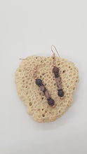 Load image into Gallery viewer, Rose Gold Rhodonite Indian Agate Gemstone Beaded Earrings