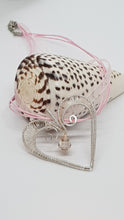 Load image into Gallery viewer, Handcrafted Silver Wire Wrapped Woven Love Heart Pendant Featuring A Faceted Crystal Bead