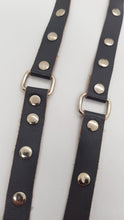 Load image into Gallery viewer, Original Vintage 80's Grey Leather Studded Wrap Around Belt