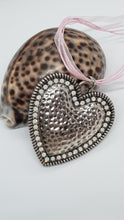 Load image into Gallery viewer, Large Rhinestone Silver Love Heart Charm Pendant