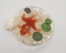 Load image into Gallery viewer, Set of 5 x White 3D Goldfish Resin Coasters