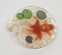 Load image into Gallery viewer, Set of 5 x White 3D Goldfish Resin Coasters