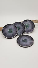 Load image into Gallery viewer, Set of 4 x Pink & Black 3D Bloom Resin Coasters