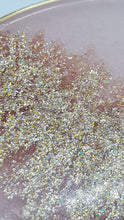 Load image into Gallery viewer, Set of 6 x Golden Sparkle Pink Glitter Resin Coasters