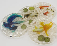 Load image into Gallery viewer, 3D Goldfish Resin Coaster Sets & More
