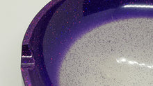Load image into Gallery viewer, Holographic Super Sparkle Purple Seashell Resin Ashtray