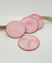 Load image into Gallery viewer, Rose Quartz Marble Resin Coasters