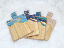 Load image into Gallery viewer, Resin Geode Entrée Serving Platters