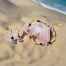 Load image into Gallery viewer, 'Endiva' Gemstone Bead Earring & Bracelet Set