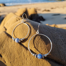Load image into Gallery viewer, 'Tonna' Gemstone Bead Hoop Earrings