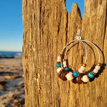 Load image into Gallery viewer, 'Babylon' Gemstone Bead Hoop Earrings