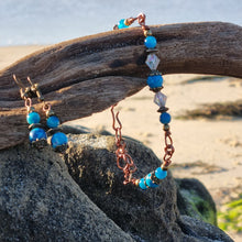 Load image into Gallery viewer, 'Turritella' Gemstone Bead Earring & Bracelet Set