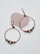Load image into Gallery viewer, 'Coquina' Rhodonite Cabochon Pendant, Earrings, Bracelet & Ring Set