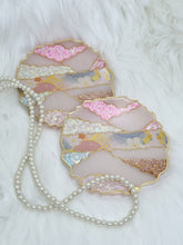 Load image into Gallery viewer, Hand Painted Washi Tape & Glitter Geode Resin Coasters