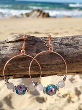 Load image into Gallery viewer, 'Volute' Glass Lampwork Bead Earrings