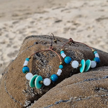 Load image into Gallery viewer, 'Anomia' Gemstone Bead Hoop Earrings