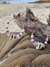 Load image into Gallery viewer, 'Anomia' Gemstone Bead Hoop Earrings